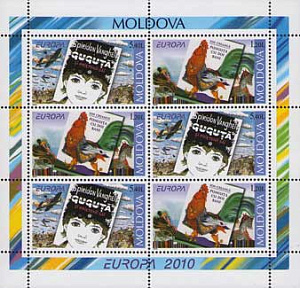 Молдова, 2010, Европа, Детские книги, лист в буклете